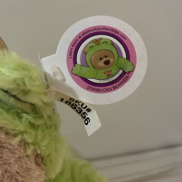 Starbucks Bearista 2004 Green Frog Prince - Picture 3 of 5